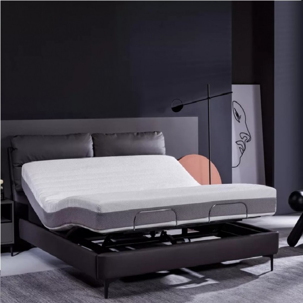 Умная двуспальная кровать Xiaomi 8h Milan Smart Electric Bed S  1.8 m Grey Blue (умное основание и ортопедический матрас TR)