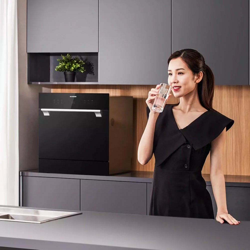 Умная посудомоечная машина Xiaomi QCOOCER Circle Kitchen AI Smart Dishwasher 8 Set