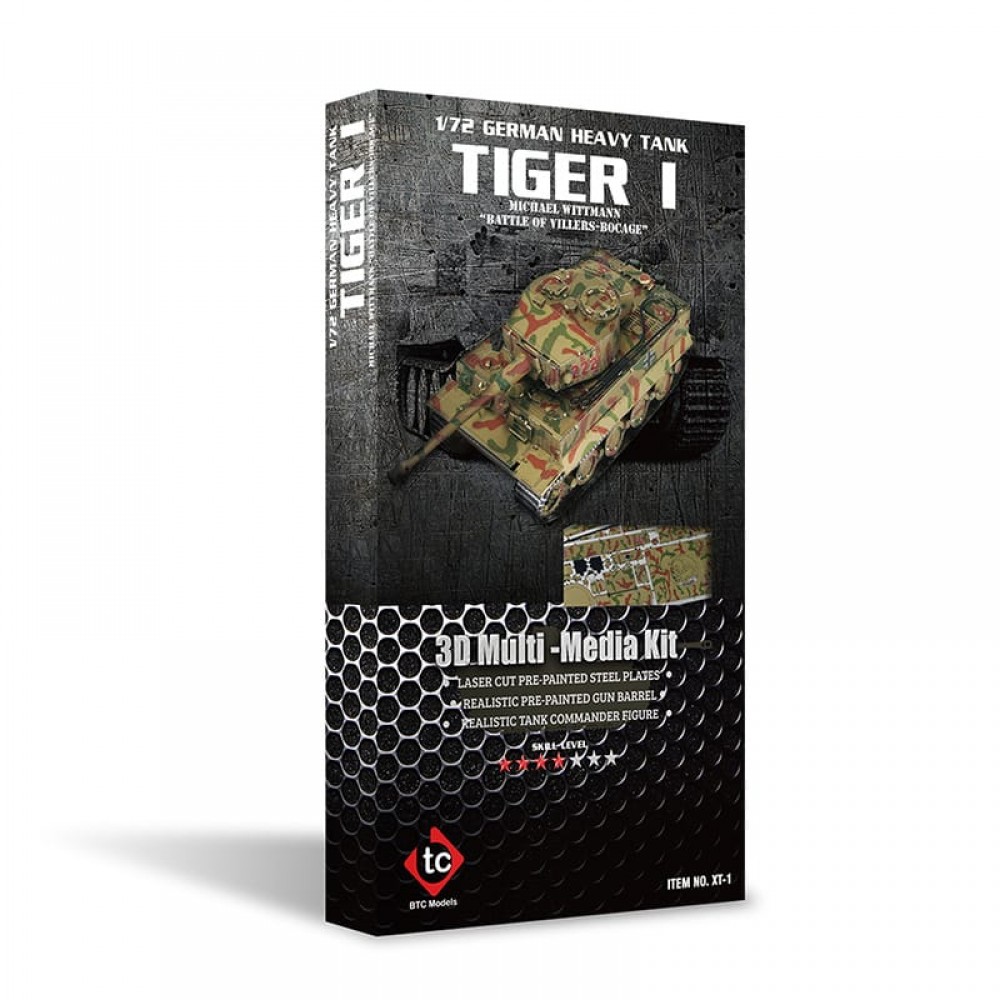 Сборная модель-3D - 1/72 GERMAN HEAVY TANK  "TIGER I"