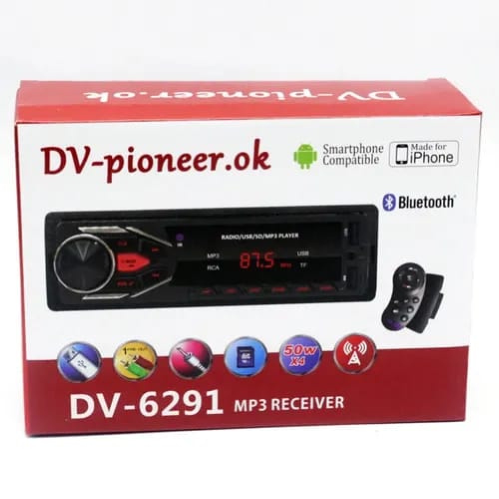 Магнитола DV-Pioneer.ok 6291 Bluetoot 1 DIN 