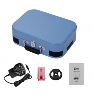 Виниловый проигрыватель беспроводной чемодан (VMO-004) Blue