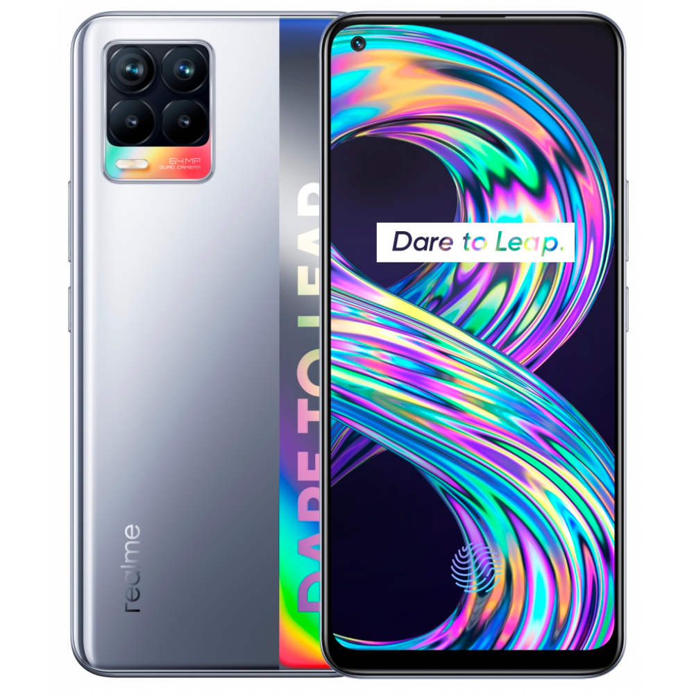 Смартфон Realme 8 6/128 ГБ RU, Cyber Silver