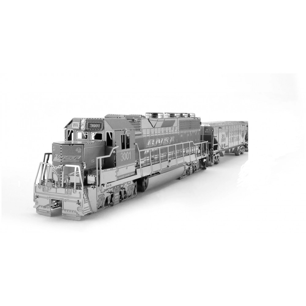 Cборная модель 3D: Поезд