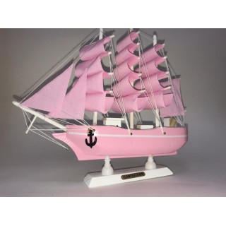 Корабль сувенирный - Деревянные парусные лодки 20 см