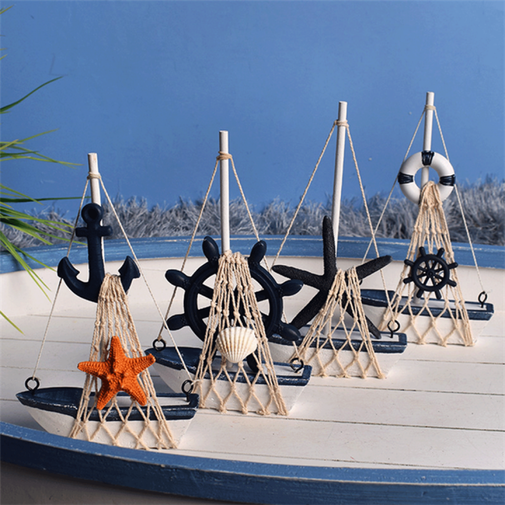 Модель лодки-Морской декор 16см
