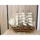Модель корабля "HMS Bounty 1787" из дерева с белыми парусами 78 см