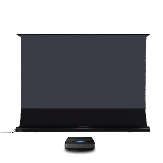 Интеллектуальный напольно-потолочный моторизованный проекционный экран XYScreen 92" дюймов ALR (Black)