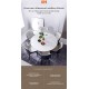 Круглый обеденный стол Xiaomi 8H Jun Telescopic Rock Board Dining Table 1.35x1.35 m/0.8x0.75 m Blac (YB4)