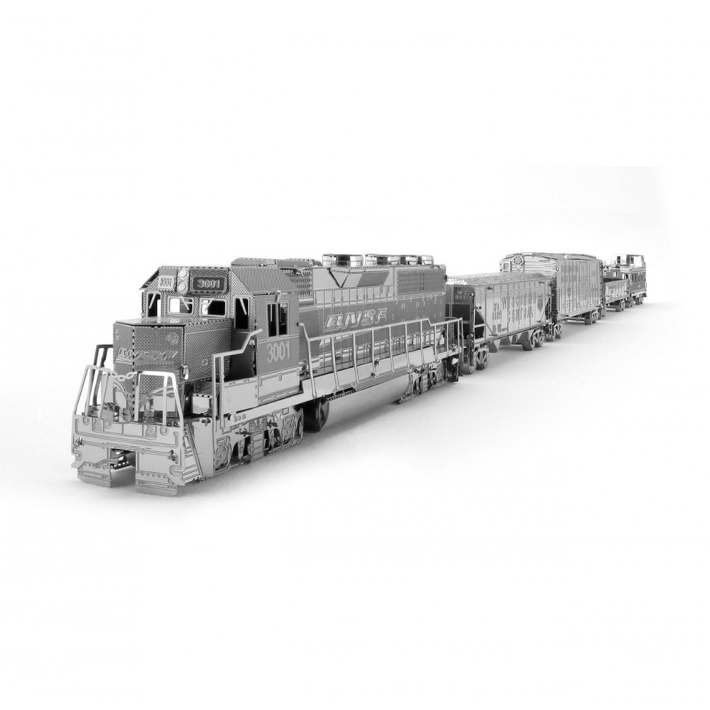 3D конструктор металлический Aipin Freigh Train Set 