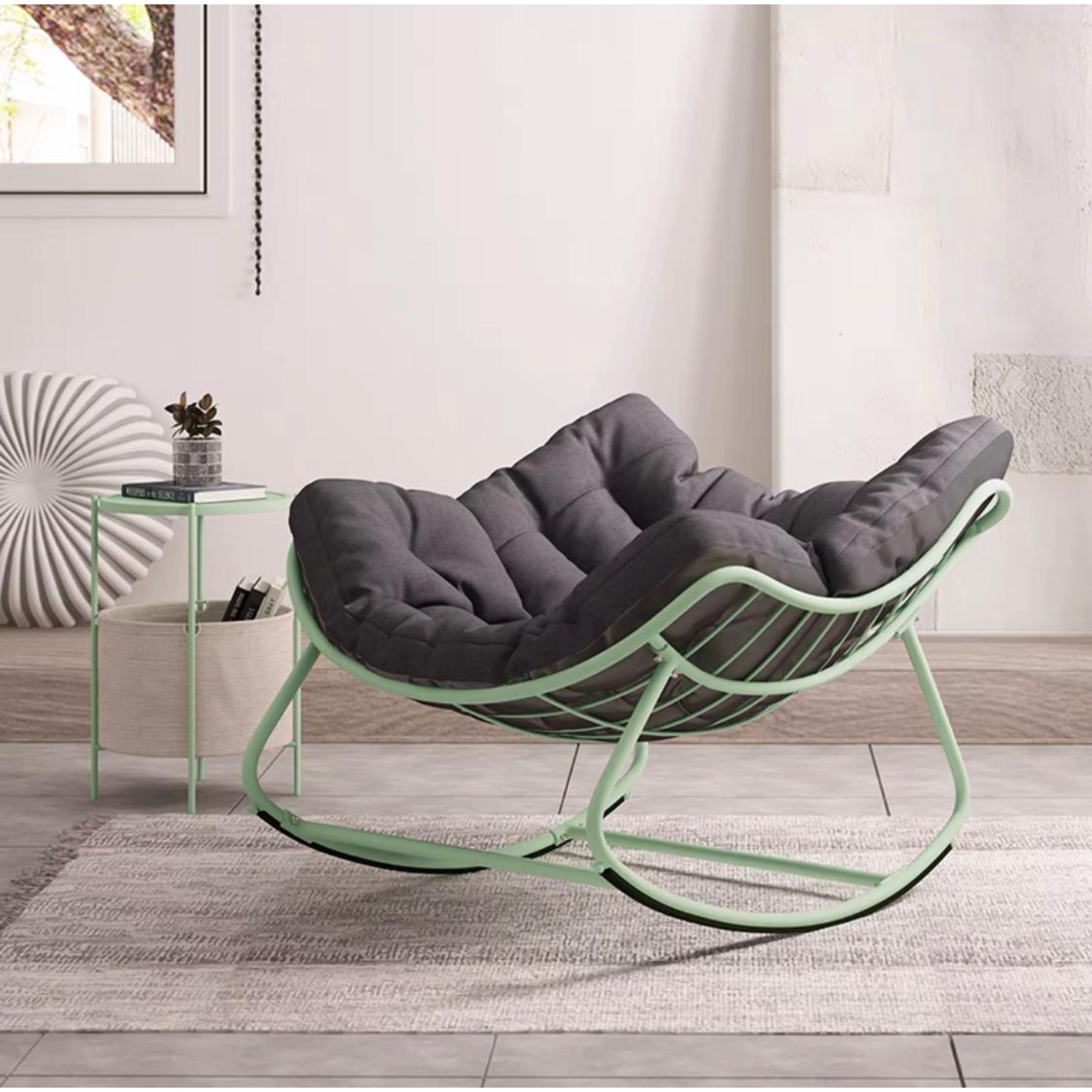 Кресло-качалка MWH Ollier oril colorful Rocking Chair Green