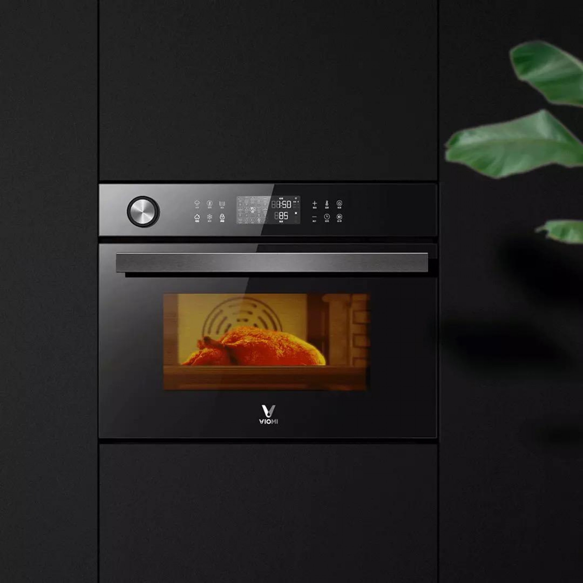 умный встраиваемый паровой духовой шкаф xiaomi viomi steam convection oven king black vso4501 b фото 1