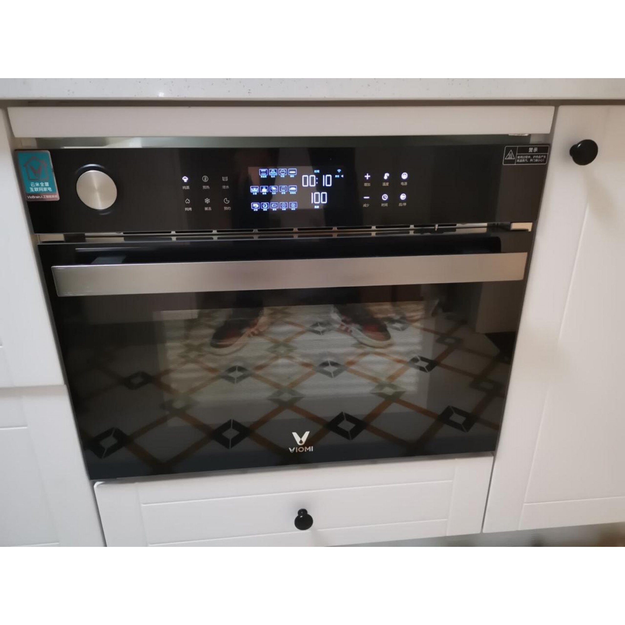 умный встраиваемый паровой духовой шкаф xiaomi viomi steam convection oven king black vso4501 b фото 12