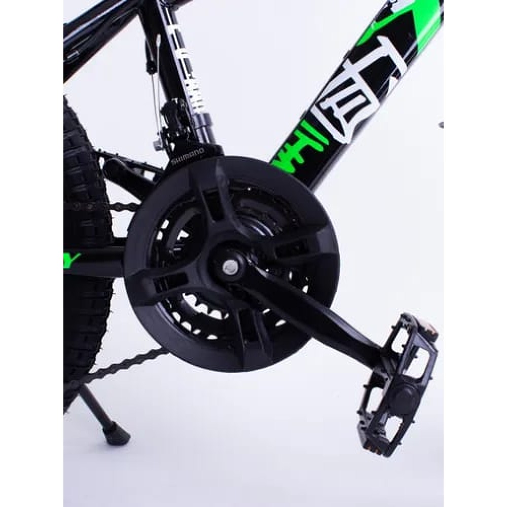 Горный подростковый велосипед ENERGY E11, черно-зеленный