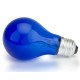 Лампа накаливания вольфрамовая синяя E27