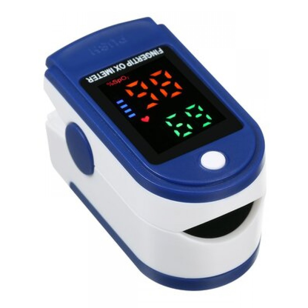 Пульсоксиметр на палец Fingertip Pulse Oximeter LK87 измерение кислорода и пульса.