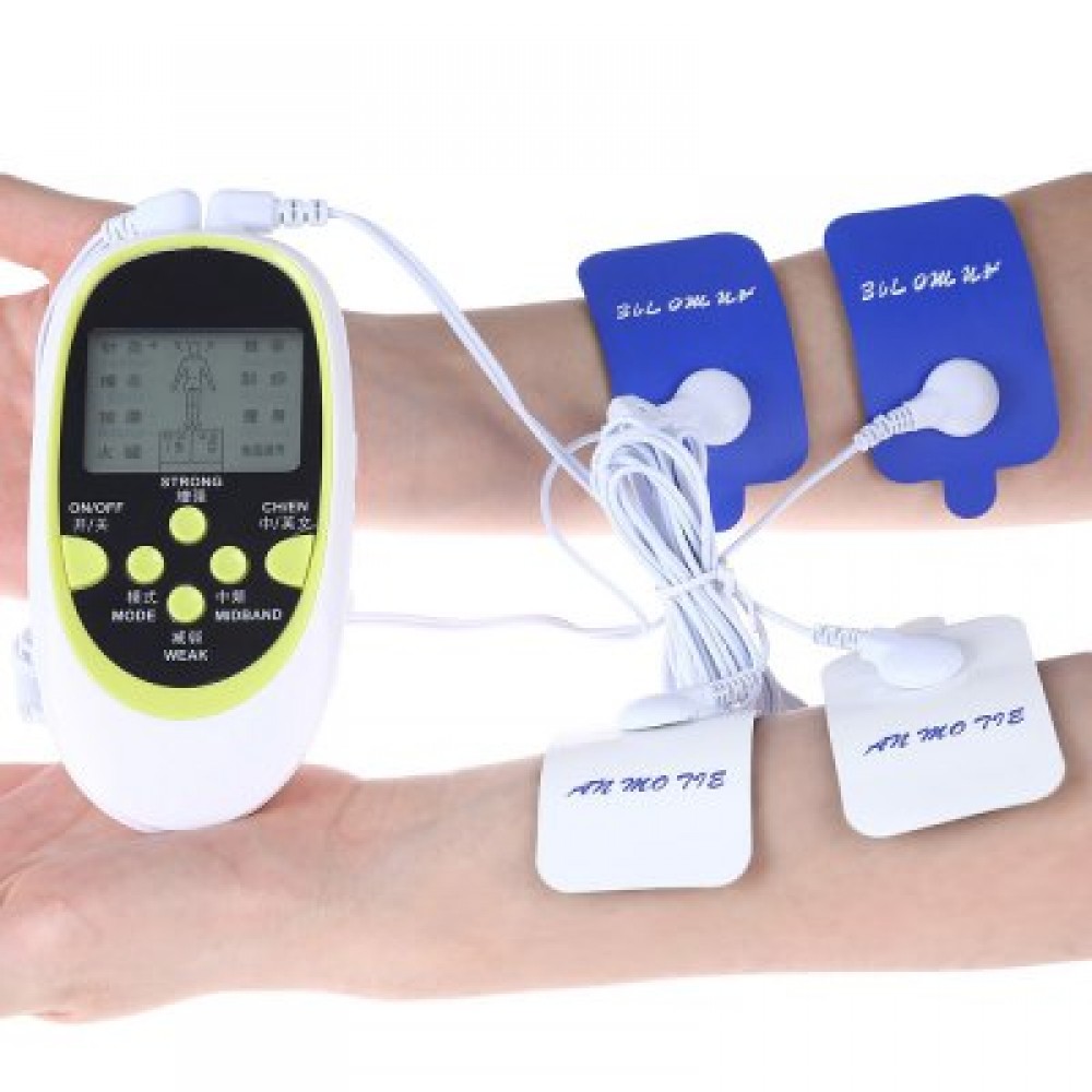 Цифровой меридианский физиотерапевтический прибор массажер с 4 электродами