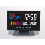 8082T цифровой термометр гигрометр Метеостанция Будильник датчик температуры цветной ЖК-календарь с подсветкой таймеры