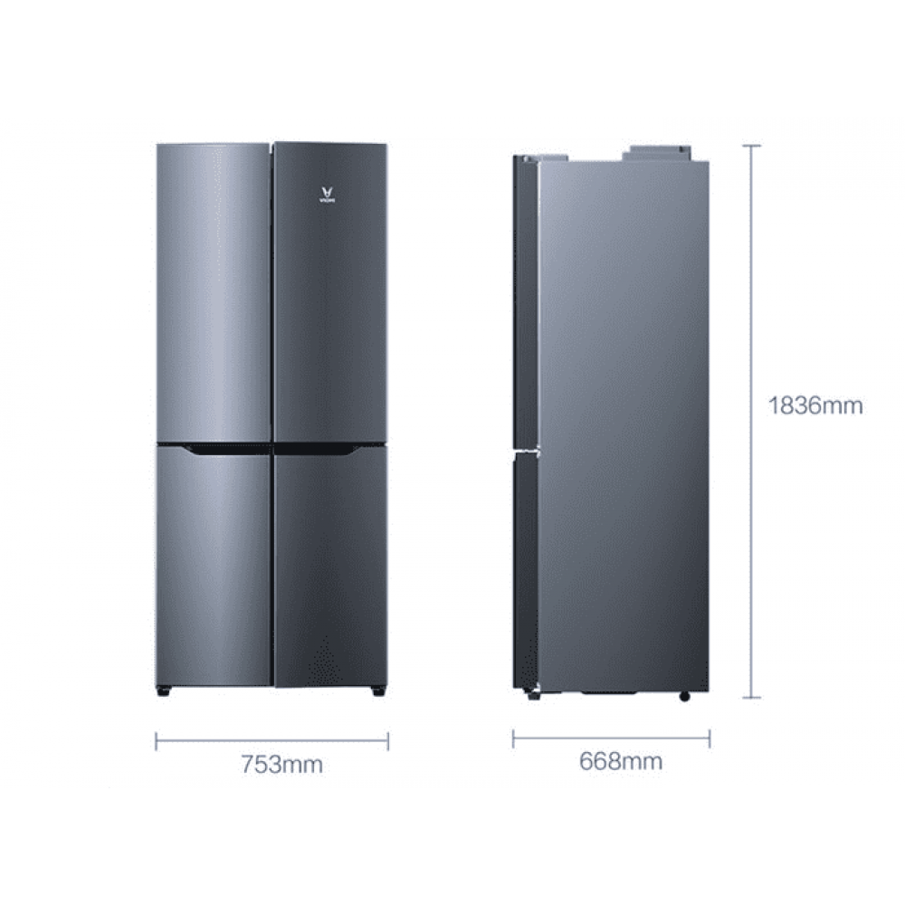 Умный холодильник Xiaomi Viomi Internet Smart Refrigerator Cross 4-Door 398L Grey (BCD-398WMSD)